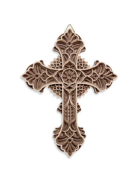 Multi-layered Rosette Cross