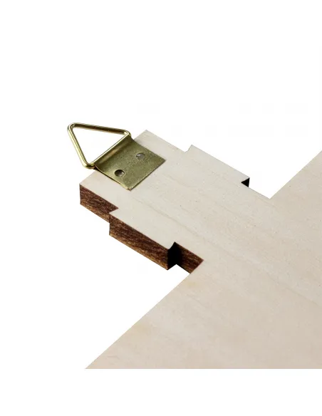Krzyż drewniany grawerowany 3D - Krucyfiks